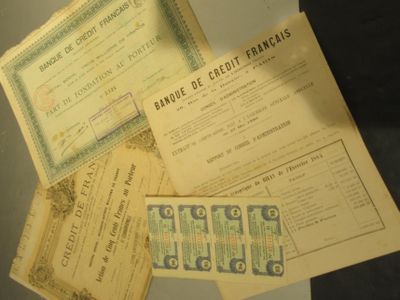Lot D'Actions .4 - 6 Euro