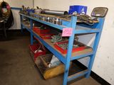 a workbench with a lot of tools on it