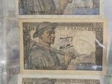 three different bank notes with a picture of a man in a hat