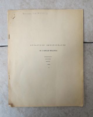 un vieux livre posé sur un sol en marbre, près d'un mur