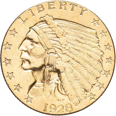 une image montrant un gros plan d'une pièce d'or sur laquelle figure une tête d'Indien
