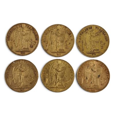 six gold sovereigns of the british empire