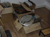 a room with a lot of boxes on the floor
