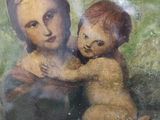 an image of a painting of a woman holding a baby