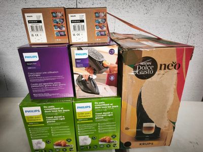 6 petits électroménagers PHILIPS dont grille-pains Réf. HD25…