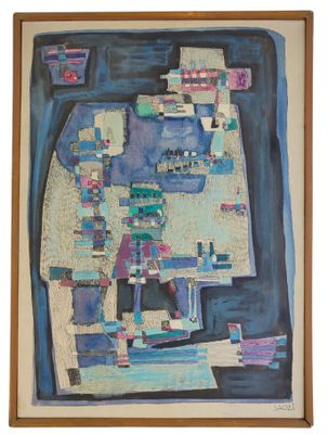 an image of a painting of a city with a lot of buildings