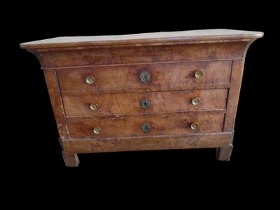Commode Restauration ouvrant à 1 plateau et 2 tiroirs en pla…