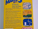 the back cover of a nintendo super mario bros game box