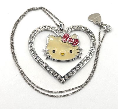 VICTORIA CASAL - Un collier HELLO KITTY en argent 925/1000 rhodié de l - Photo 1