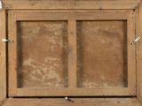 a picture of an old wooden window that is missing the glass