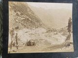a picture of a picture of a mountain scene