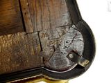 a close up of a piece of wood that has been scratched off