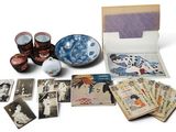 une image représentant une collection de vieilles photographies et cartes japonaises