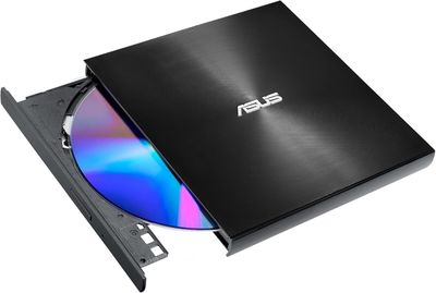 the asus dvd drive is open and ready to be used