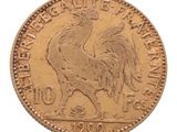 l'image d'une pièce d'or ornée d'un coq