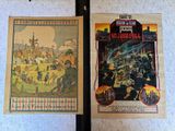 deux livres exposés sur le mur