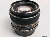 a close up of a camera lens on a table
