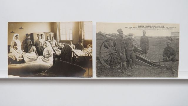 GFA : Lot de 2cpa : PM 1912 (petit défaut) + carte-photo de l’int...