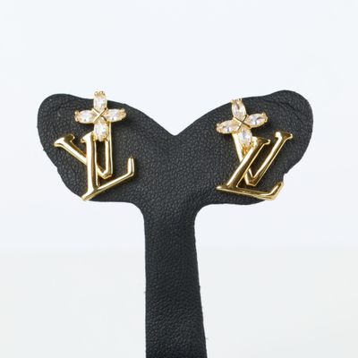 LOUIS VUITTON Boucles d'oreilles LV Iconic Flower Métal à fi… - Photo 1