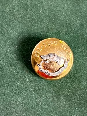 une pièce d'or sur laquelle est représenté un chien