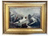 an image of a painting of a group of people in a field
