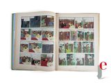 an open book with pictures of people in it