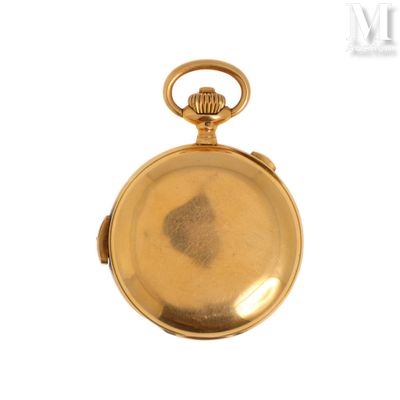 une image d'une montre à gousset en or sur fond blanc
