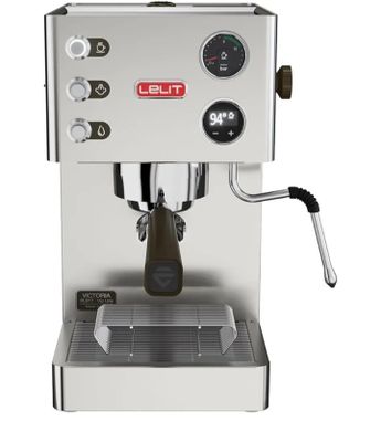 a close up of a coffee machine on a white background