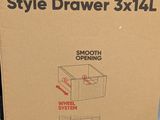 a picture of a box with instructions to use a style drawer
