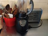 a blender that is sitting on a kitchen counter