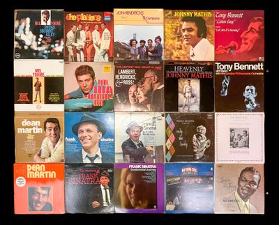 Lot de 21 disques 33 tours de JAZZ et CROONERS Américains do…