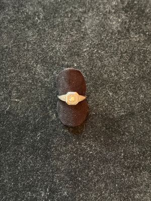 a ring that is sitting on top of a table
