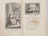 un livre ouvert sur lequel figure l'image d'une femme assise sur un lit