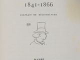 a book with a drawing of a man in a top hat
