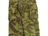an image of a pair of camouflage cargo shorts on a white background