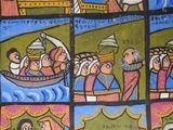 many pictures of people in a boat on the water