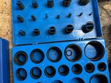 a blue box that has a bunch of tools inside of it