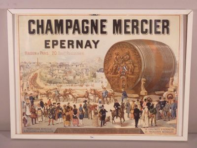 a picture of a poster for champagne mercier