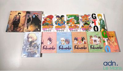 a lot of books that are on the table