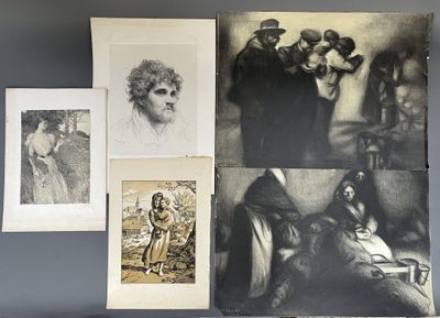 Ernest LAURENT Soir d'octobre, 1898, lithographie, feuille 3…