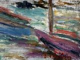a painting of a sailboat on the water