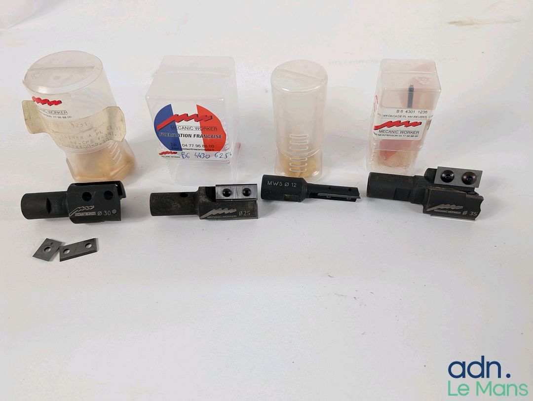 Lot de 4 porte-outils de défonçage à plaquettes réversibles …