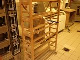 an image of a kitchen with a bunch of shelves
