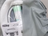 a bag of toiletries that is sitting on a bed