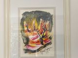 a picture of a painting hanging on the wall