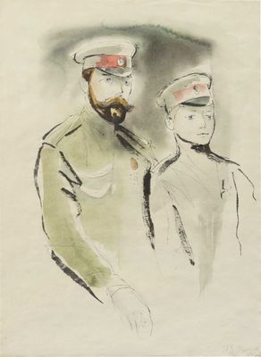 une image représentant deux hommes en uniforme militaire