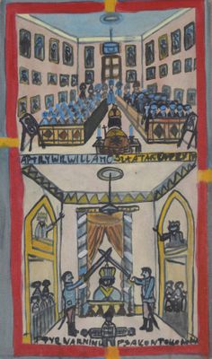 une image représentant un tableau d'une scène de cour avec des personnages en arrière-plan