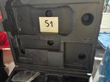 a black case with a number on it sitting on a table