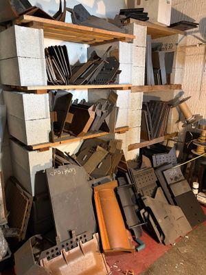 a room filled with lots of different types of metal items