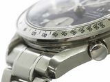 a close up of a watch on a white background